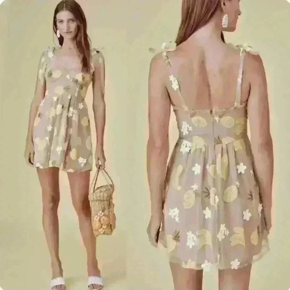 For Love and Lemons Fruitpunch Sequin Mini Dress Large - Picture 1 of 5